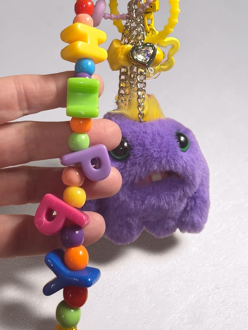 Fuggler Baby Fugg HAPPY Keychain MR.NEEDLES - Picture 4 of 9
